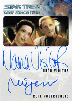 Dual Autograph - Nana Visitor & Rene Auberjonois