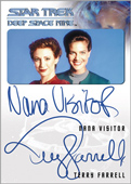 Terry Farrell and Nana Visitor Dual Autograph Card