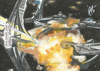 Lee Lightfoot Sketch - Deep Space Nine under attack