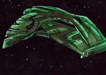 Rich Molinelli Sketch - Romulan Warbird