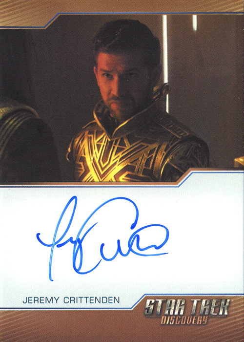 Jeremy Crittenden Bordered Autograph Card