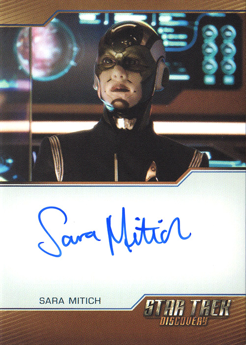 Sarah Mitich Bordered Autograph Card