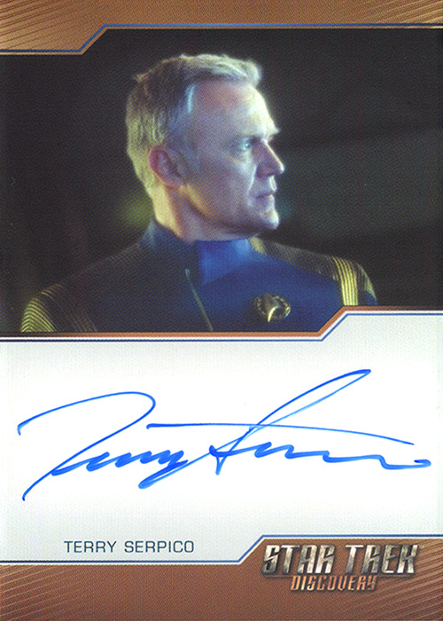 Terry Serpico Bordered Autograph Card