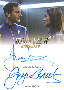 Jason Isaacs and Jayne Brook Dual Autograph Card