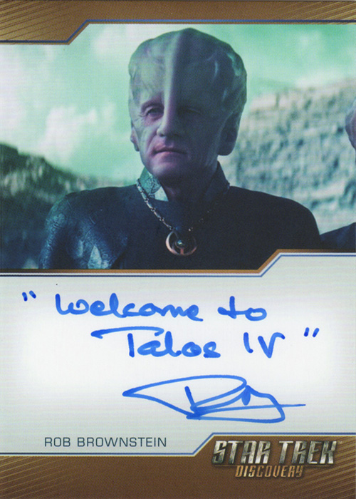 Discovery Season Two Rob Brownstein Bordered Autograph Card