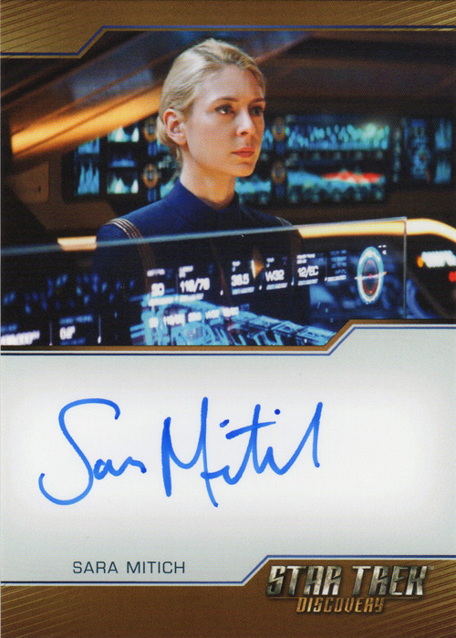 Discovery Season Two Sara Mitich Bordered Autograph Card