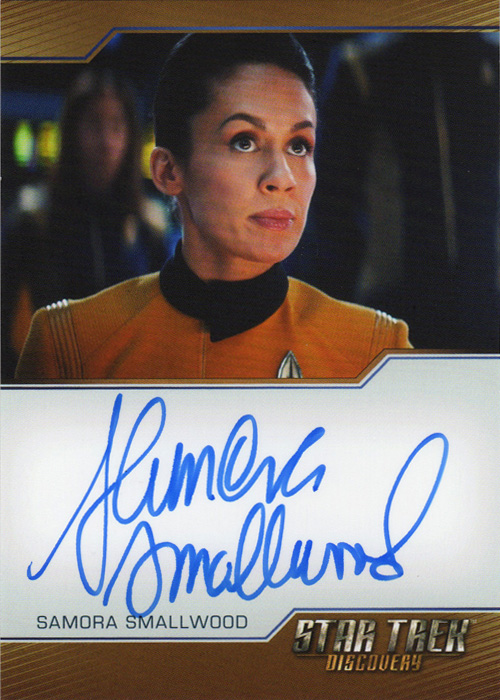 Discovery Season Two Samora Smallwood Bordered Autograph Card