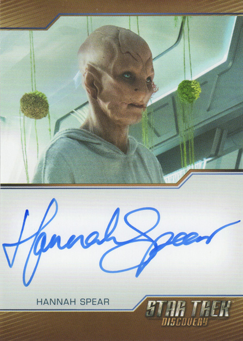 Discovery Season Two Hannah Spear Bordered Autograph Card