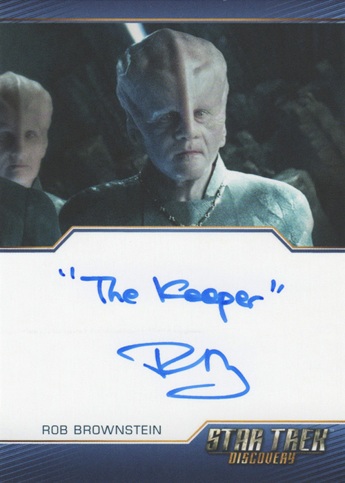 Discovery Season Two Rob Brownstein Inscription Autograph Card