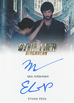 Discovery Season Two Peck and Kirshner Dual Autograph Card