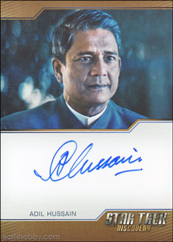 Discovery Season Three Adil Hussain Bordered Autograph Card