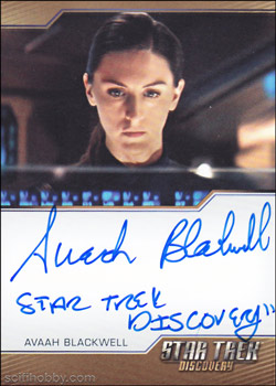 Discovery Season Three Avaah Blackwell Bordered Inscription Autograph Card