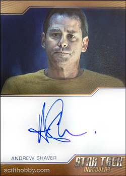 Discovery Season Three Andrew Shaver Bordered Autograph Card