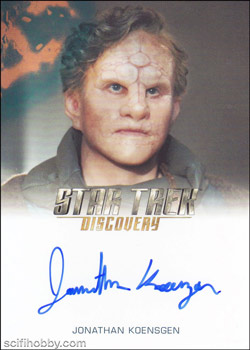 Discovery Season Three Jonathan Koensgen Full Bleed Autograph Card