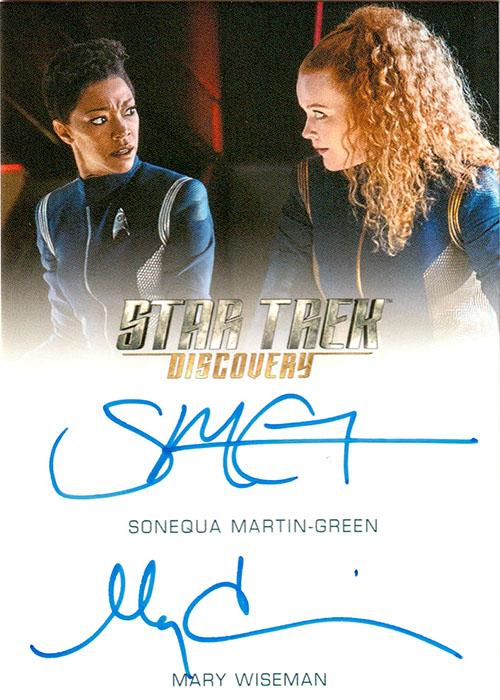 Discovery Season Three Sonequa Martin-Green and Mary Wiseman Dual Autograph Card