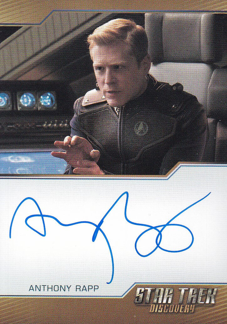 Discovery Season Four Anthony Rapp Bordered Autograph Card