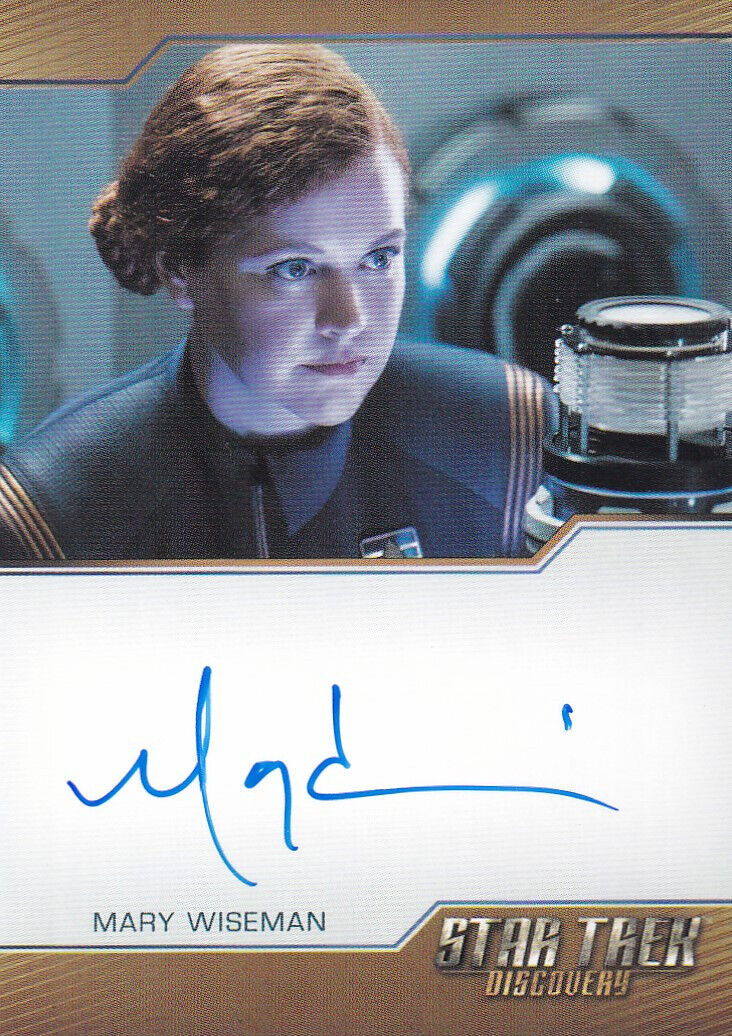 Discovery Season Four Mary Wiseman Bordered Autograph Card