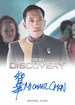 Discovery Season Four Michael Chan Full Bleed Autograph Card
