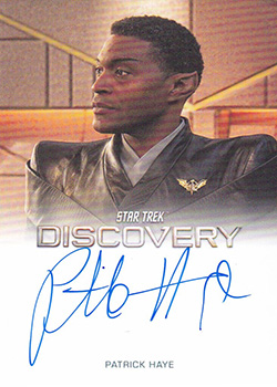Discovery Season Four Patrick Haye Full Bleed Autograph Card