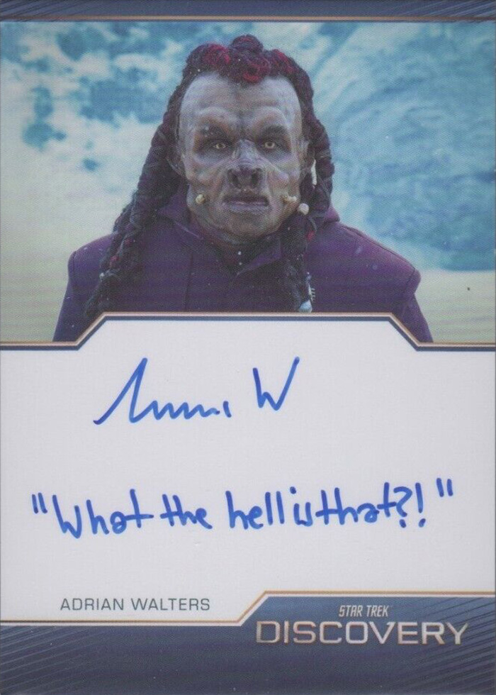 Discovery Season Four Adrian Walters Inscription Autograph Card