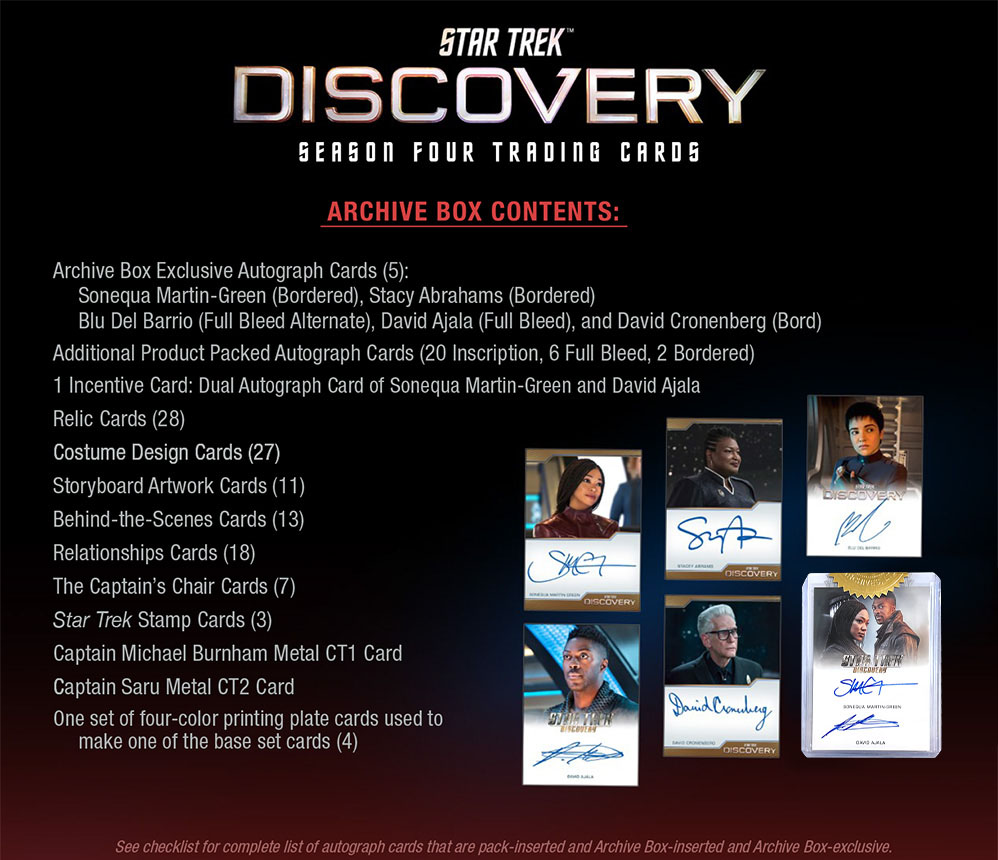 Discovery Season Four Archive Box Contents