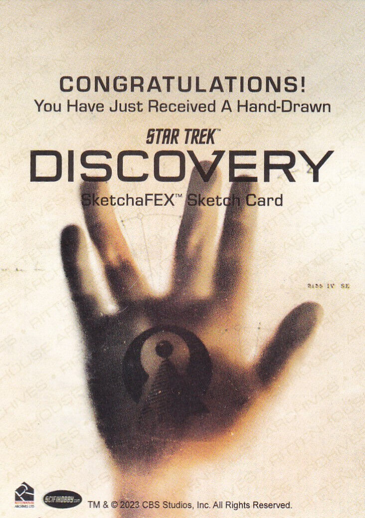 Discovery Season Four Back of Sketch Card
