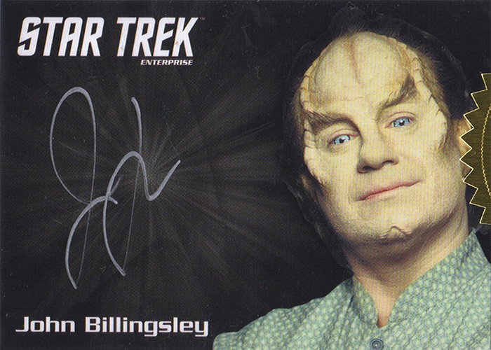 Quotable Enterprise John Billingsley Autograph Card