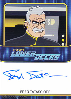 Lower Decks Collectors Set Fred Tatasciore Bordered Autograph Card