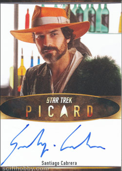 Picard Season One Santiago Cabrera Bordered Autograph Card