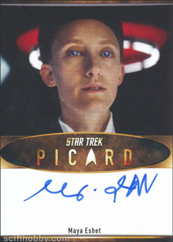 Picard Season One Maya Eshet Bordered Autograph Card