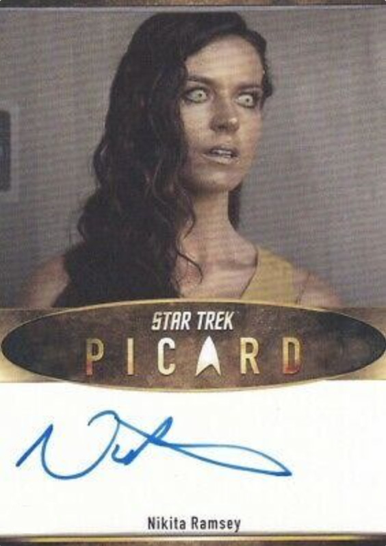 Picard Season One Nikita Ramsey Bordered Autograph Card