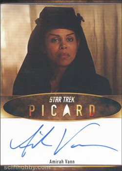 Picard Season One Amira Vann Bordered Autograph Card