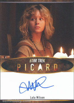 Picard Season One Lulu Wilson Bordered Autograph Card
