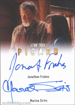 Picard Season One Marina Sirtis and Jonathan Frakes Dual Autograph Card