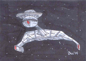 Thanh Bui Sketch - Klingon K't'inga Ship