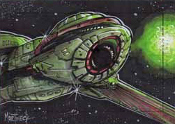 Warren Martineck Sketch - Klingon Bird of Prey