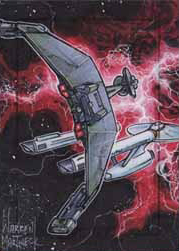 Warren Martineck Sketch - Klingon K't'inga vs 1701