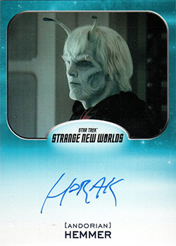 Strange New Worlds Season One Aliens Autograph Card Bruce Horak