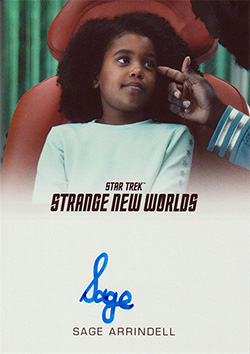 Strange New Worlds Season One Full Bleed Autograph Card Sage Arrindell
