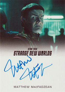 Strange New Worlds Season One Full Bleed Autograph Card Matthew MacFadzean