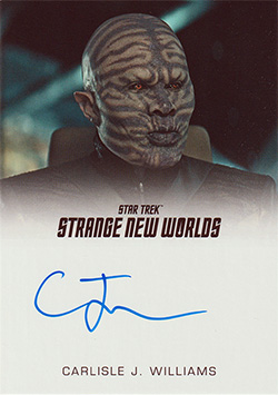 Strange New Worlds Season One Full Bleed Autograph Card Carlisle J. Williams