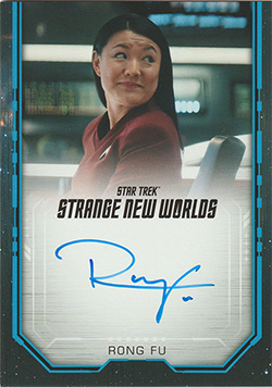 Strange New Worlds Season One Bordered Autograph Card Rong Fu