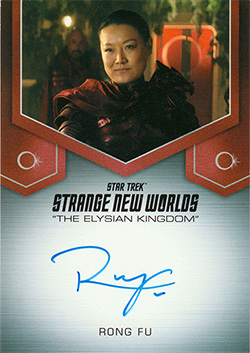 Strange New Worlds Season One Elysian Autograph Card Rong Fu
