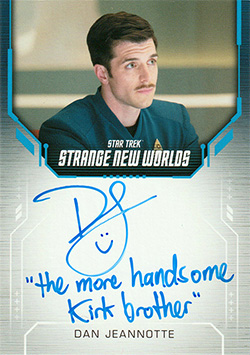 Strange New Worlds Season One Inscription Autograph Card Dan Jeannotte