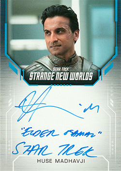 Strange New Worlds Season One Inscription Autograph Card Huse Madhavji