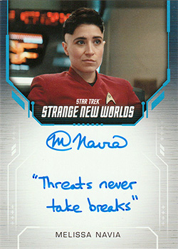Strange New Worlds Season One Inscription Autograph Card Melissa Navia