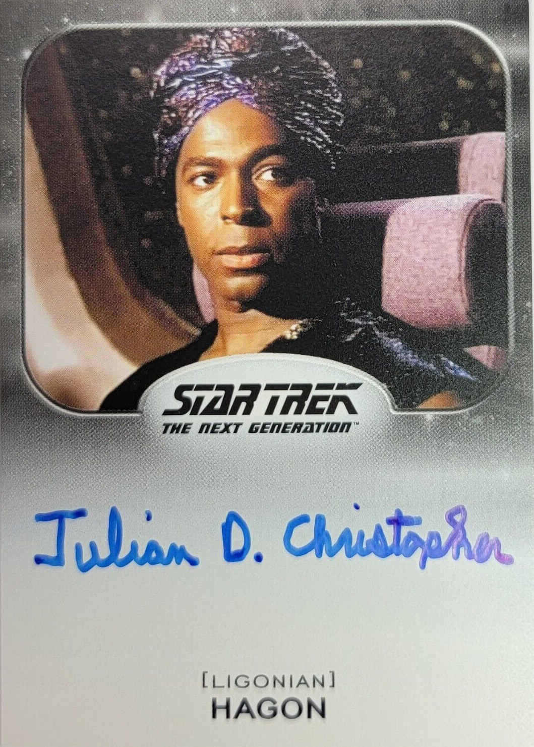 TNG Archives Aliens Autograph Julian D. Christopher