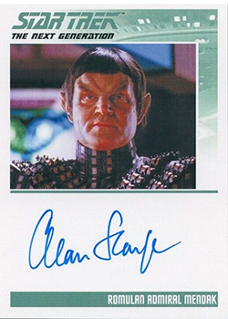 TNG Archives Classic Autograph Alan Scarfe