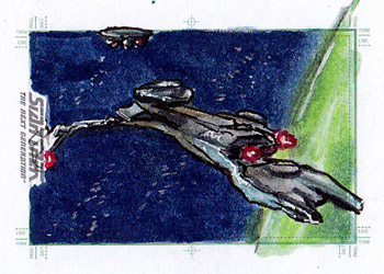 Daniel Gorman Sketch - Klingon Vor'cha Class Ship