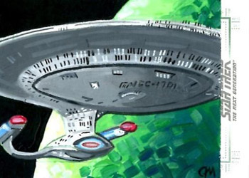 Jeff Nallinson Sketch - USS Enterprise NCC 1701-D